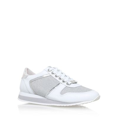 Carvela White 'Lennie' low heel lace up sneakers